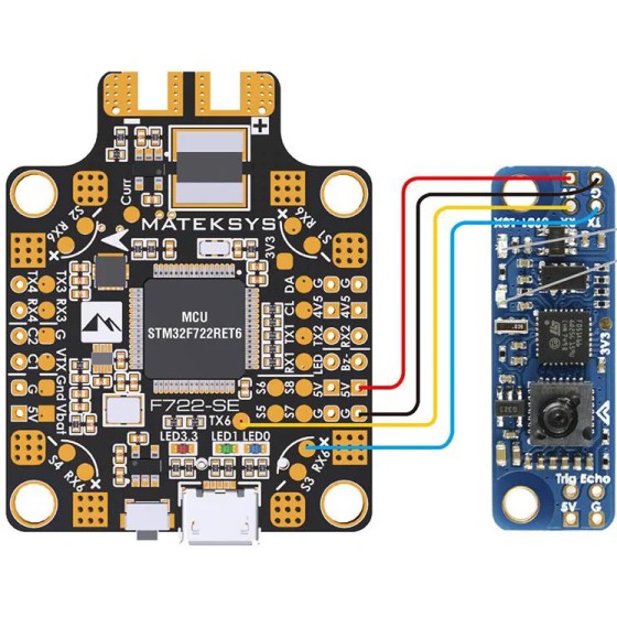 Mateksys Matek Systems OPTICAL FLOW LIDAR SENSOR 3901-L0X INAV Module F4 F7 F405 Flight Controller FPV Racing Drone Long Range